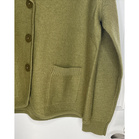 Vintage Studio Works Women's 100% Wool Cardigan Sweater Sz M Retro Lagenlook - Picture 4 of 12